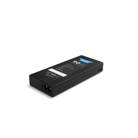 NOX NXPWR90NB adaptador e inversor de corriente Interior 90 W Negro