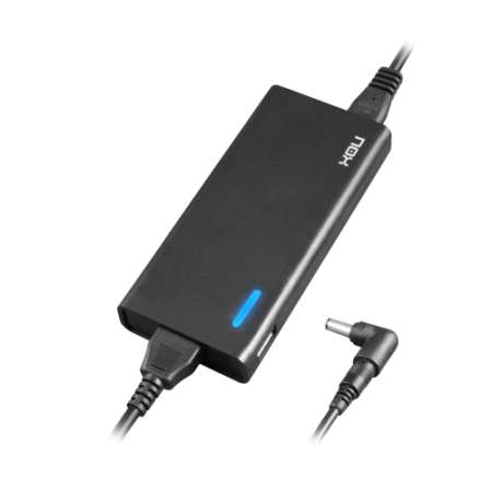 NOX NXPWR90NB adaptador e inversor de corriente Interior 90 W Negro