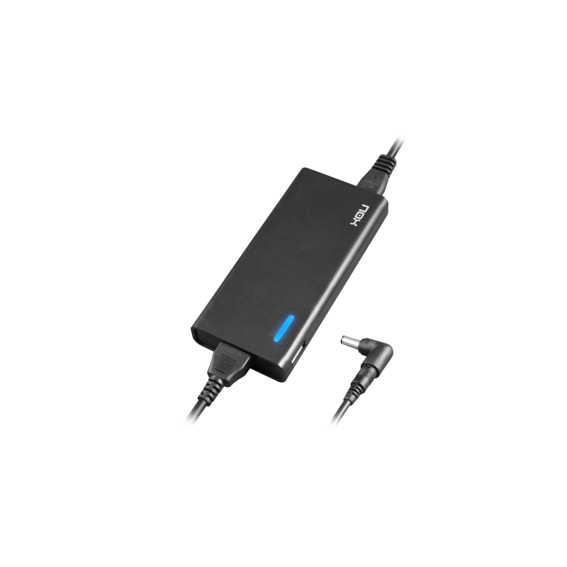 NOX NXPWR90NB adaptador e inversor de corriente Interior 90 W Negro