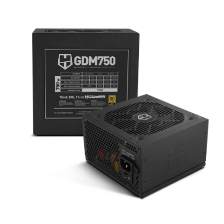 NOX Hummer GDM 750W GOLD unidad de fuente de alimentación 20+4 pin ATX ATX Negro