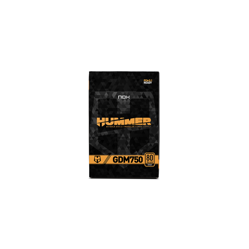 NOX Hummer GDM 750W GOLD unidad de fuente de alimentación 20+4 pin ATX ATX Negro