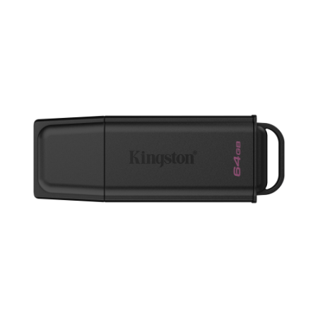 Kingston Technology DataTraveler 64GB Portátil USB 3.2 Gen 1 Exodia Negro