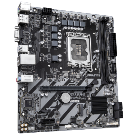 GIGABYTE H810M S2H Placa base - Procesadores Intel Core Ultra (Serie 2), VRM de 4+1+2 fases, hasta 6400 MHz DDR5, 1xPCIe 4.0 M.2