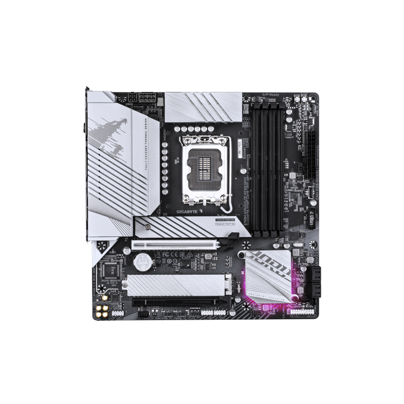 GIGABYTE B760M AORUS ELITE WIFI6E GEN5 Placa Base – Compatible con procesadores Intel Core 14ª generación, VRM digital de 12+1+1