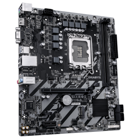 GIGABYTE H810M H Placa base - Procesadores Intel Core Ultra (Serie 2), VRM de 4+1+2 fases, hasta 6400 MHz DDR5, 1xPCIe 4.0 M.2, 