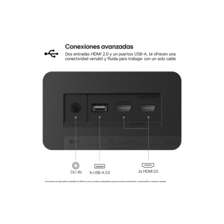 MONITOR LG 31,5″, PANEL VA, TASA DE REFRESCO 60HZ, TIEMPO DE RESPUESTA 5MS (GTG) RESOLUCION UHD (3840X2160) WEBOS26, HDMI
