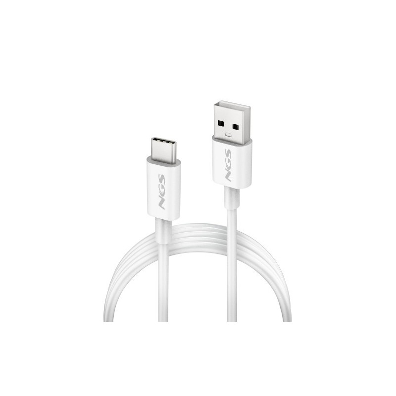 NGS ZYRO-AC cable USB USB 2.0 1 m USB A USB C 0,48 Gbit/s Blanco