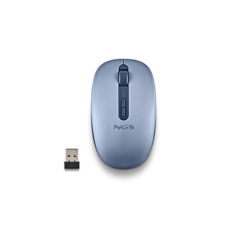 NGS FOG DUAL BLUE ratón Universal Ambidextro RF Wireless + Bluetooth 1600 DPI