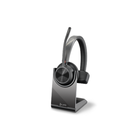 HP Poly Auriculares Poly Voyager 4310 UC monaural + adaptador BT700 USB-A + base de carga