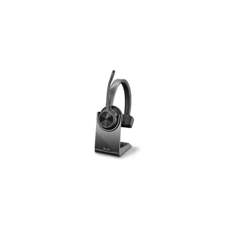 HP Poly Auriculares Poly Voyager 4310 UC monaural + adaptador BT700 USB-A + base de carga