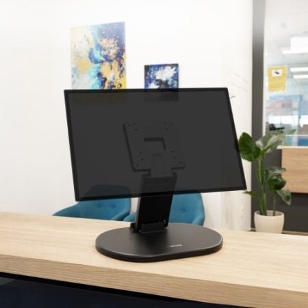 TooQ Soporte de mesa/pared para pantallas de 17”-27”, Negro