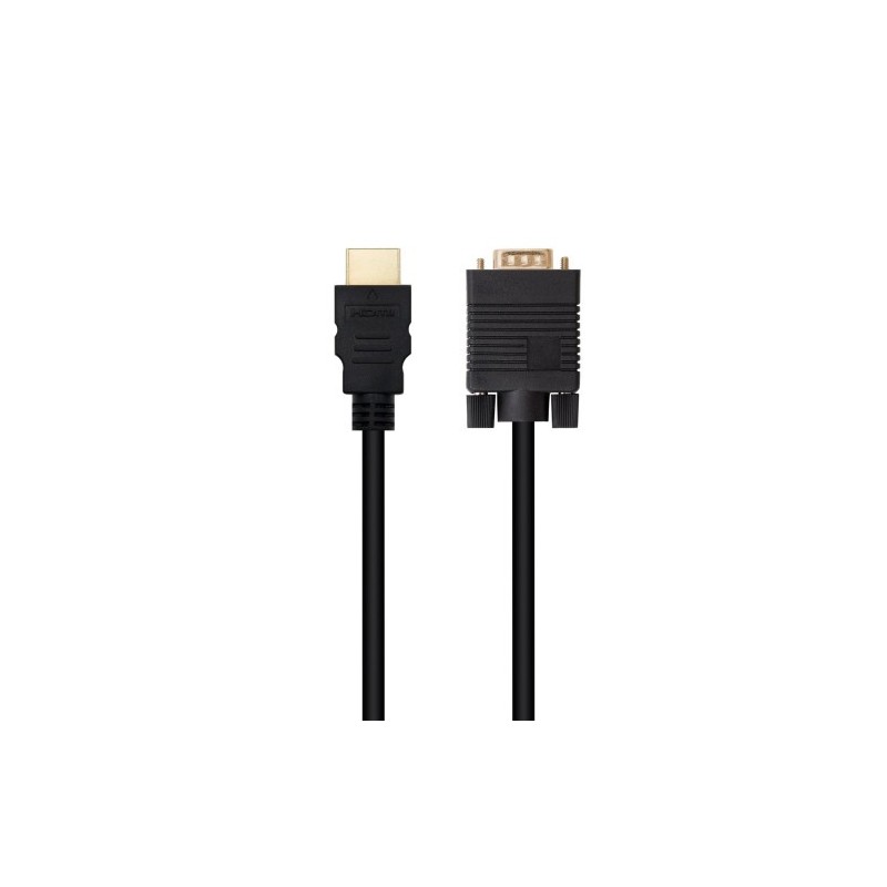 Nanocable Cable Conversor HDMI a VGA, 1.8 m, Negro