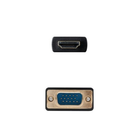 Nanocable Cable Conversor HDMI a VGA, 1.8 m, Negro