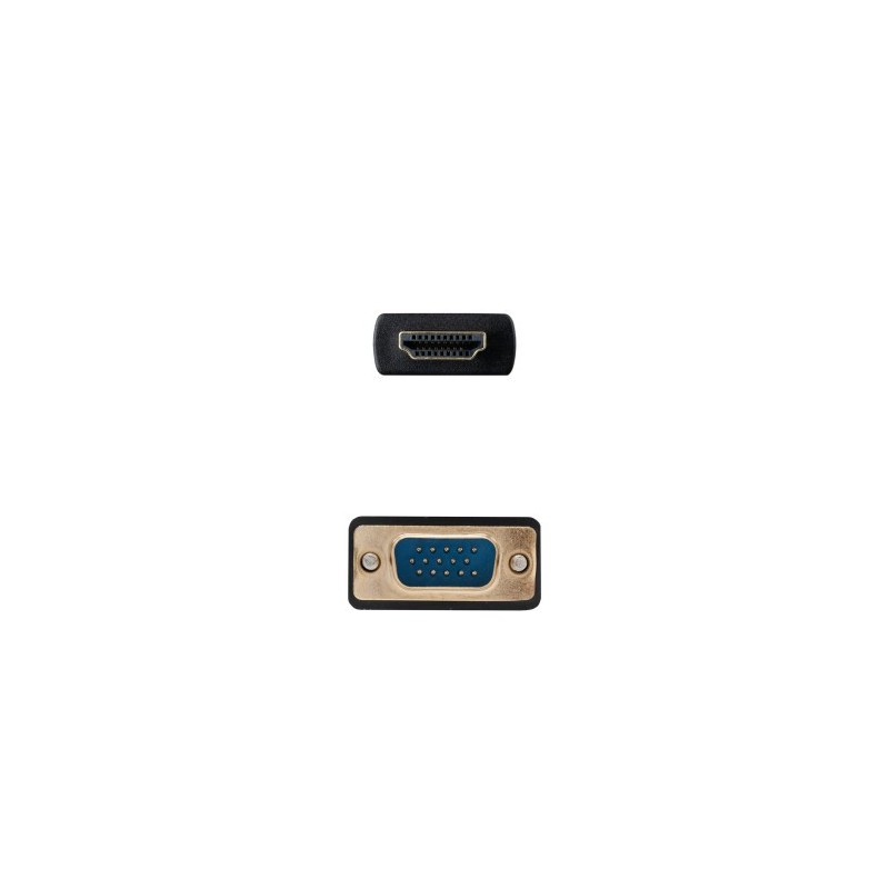 Nanocable Cable Conversor HDMI a VGA, 1.8 m, Negro