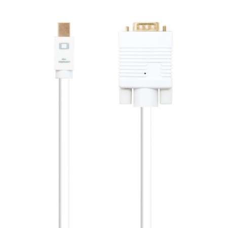 Nanocable Cable conversor Mini DP a VGA, Mini DP/M - VGA/M, Blanco, 3.0 M