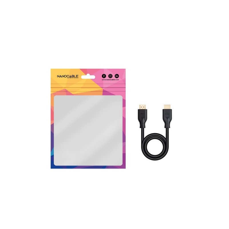 Nanocable Cable HDMI V2.0 4K@60Hz 18Gbps A/M-A/M CCS 1.5 m
