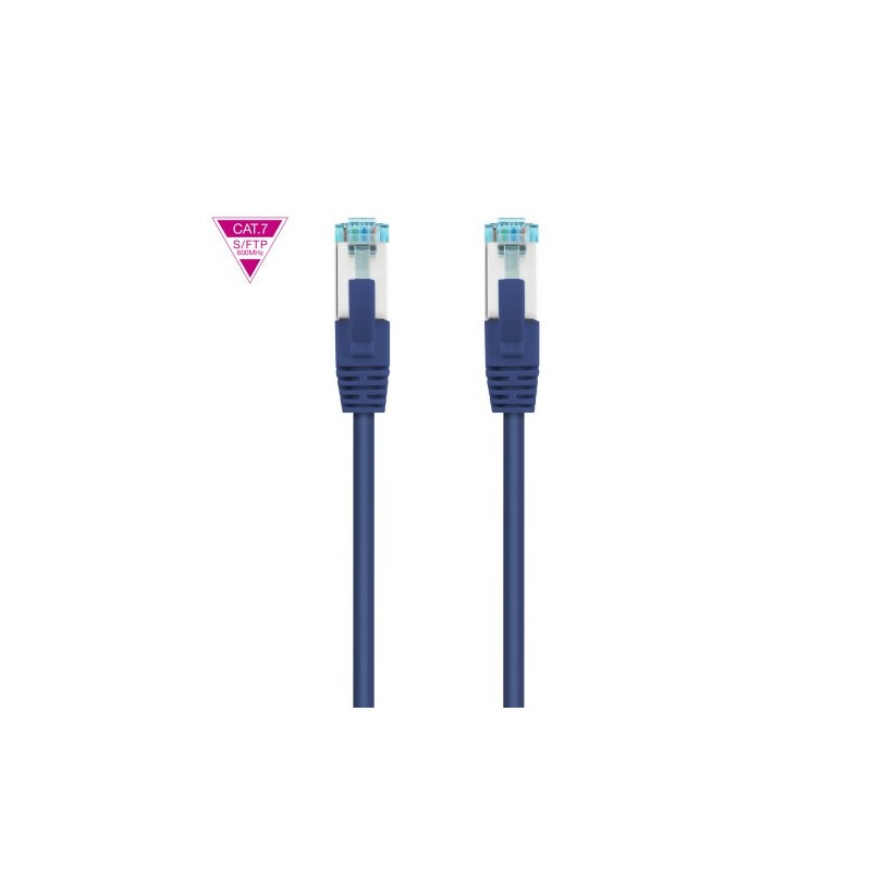 Nanocable Cable de Red Cat.7 600MHZ LSZH SFTP PIMF AWG26, Azul, 1 m