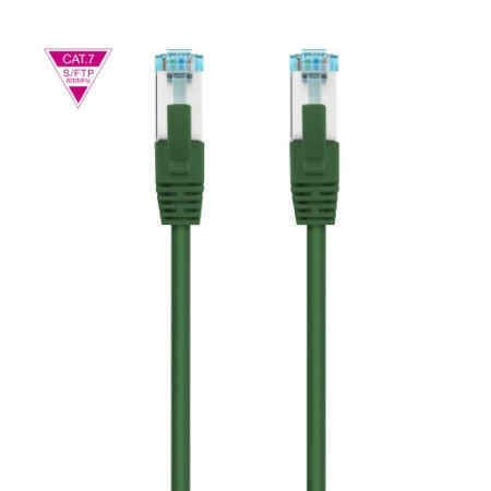 Nanocable Cable de Red Cat.7 600MHZ LSZH SFTP PIMF AWG26, Verde, 25 cm