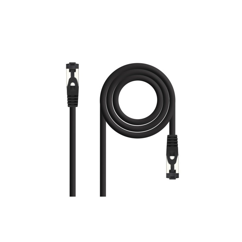 Nanocable Cable de Red Latiguillo Cat.8.1 2GHz LSZH SSTP AWG26, Negro, 3 m