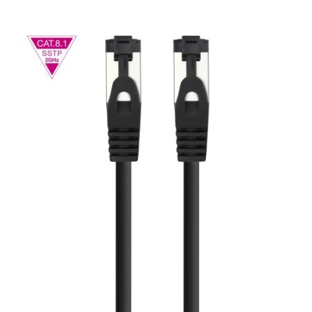 Nanocable Cable de Red Latiguillo Cat.8.1 2GHz LSZH SSTP AWG26, Negro, 3 m