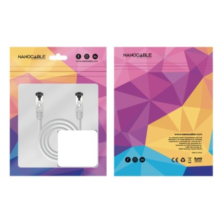 Nanocable Cable de Red Latiguillo Cat.8.1 2GHz LSZH SSTP AWG26, Gris, 1 m
