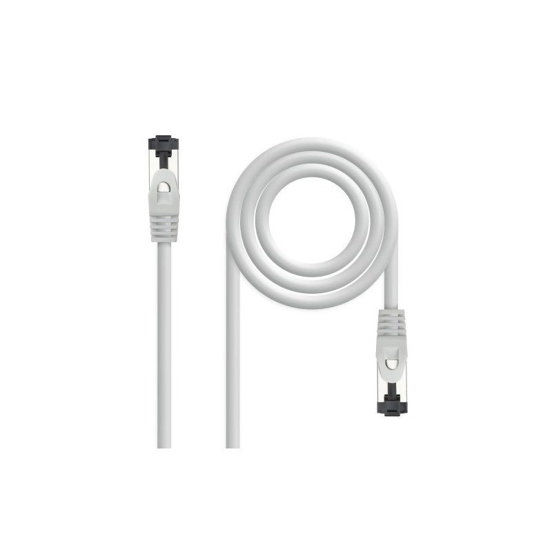 Nanocable Cable de Red Latiguillo Cat.8.1 2GHz LSZH SSTP AWG26, Gris, 15 m