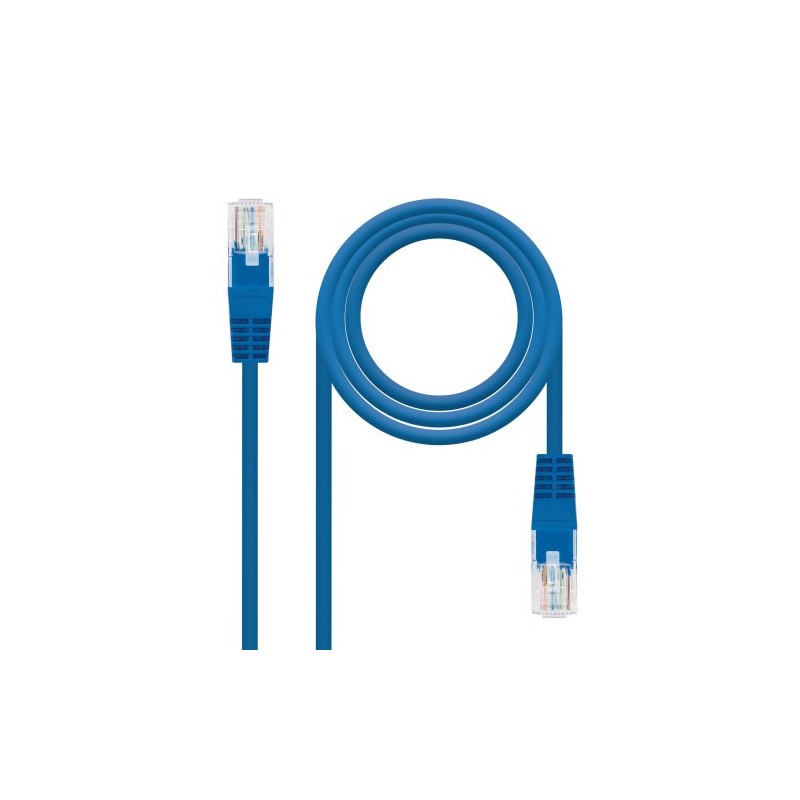 Nanocable Cable Red Latiguillo RJ45 CAT.6 UTP AWG24, Azul, 25 cm