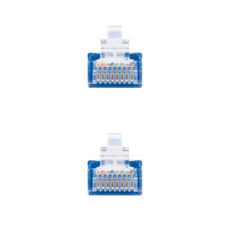Nanocable Cable Red Latiguillo RJ45 CAT.6 UTP AWG24, Azul, 25 cm