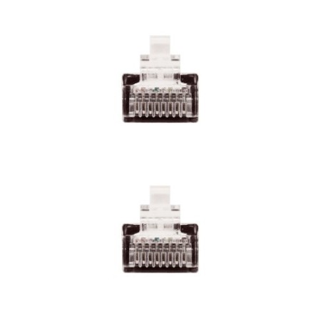 Nanocable Cable Red Latiguillo RJ45 CAT.6 UTP AWG24, Negro, 25 cm