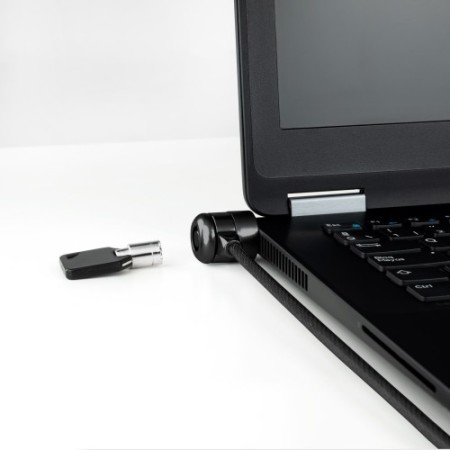 TooQ Cable de Seguridad con Llave para Portátiles 1.5 metros, Gris Oscuro