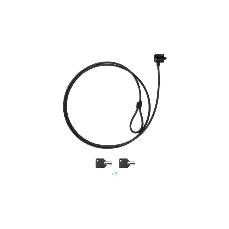 TooQ Cable de Seguridad con Llave para Portátiles 1.5 metros, Gris Oscuro