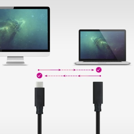 Nanocable 10.01.4501 cable USB USB 3.2 Gen 2x2 1 m USB C 20 Gbit/s 100 W Negro