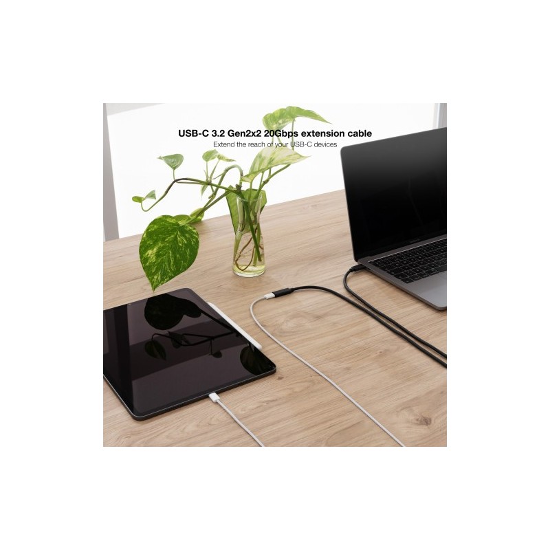 Nanocable 10.01.4501-L150 cable USB USB 3.2 Gen 2x2 1,5 m USB C 20 Gbit/s 100 W Negro