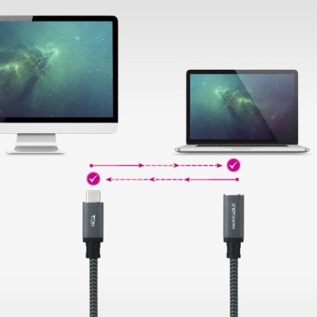 Nanocable 10.01.4501-L150-COMB cable USB USB 3.2 Gen 2x2 1,5 m USB C 20 Gbit/s 100 W Negro
