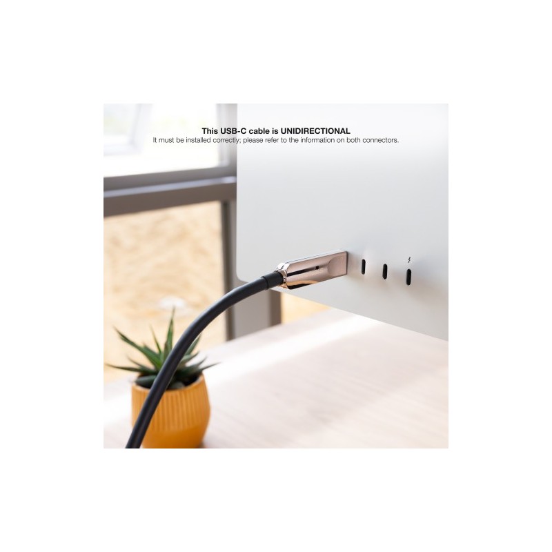 Nanocable Cable USB 3.2 Gen2x1 AOC, 60W 3A PD 10Gbps 8K@60Hz, USB-C M/M, 10m, Negro