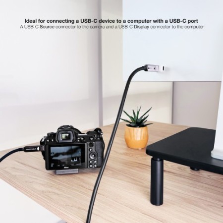 Nanocable Cable USB 3.2 Gen2x1 AOC, 60W 3A PD 10Gbps 8K@60Hz, USB-C M/M, 5m, Negro