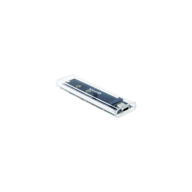 TooQ Caja Externa para SSD M.2 NGFF/NVMe, Transparente, RGB