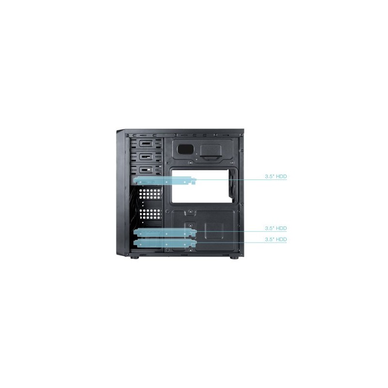 TooQ Caja Semitorre ATX “PRISMA ULTRA” Negra