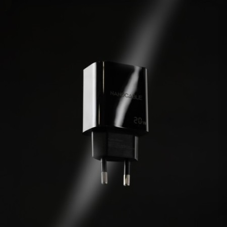 Nanocable Cargador USB-C PD 20W, Negro