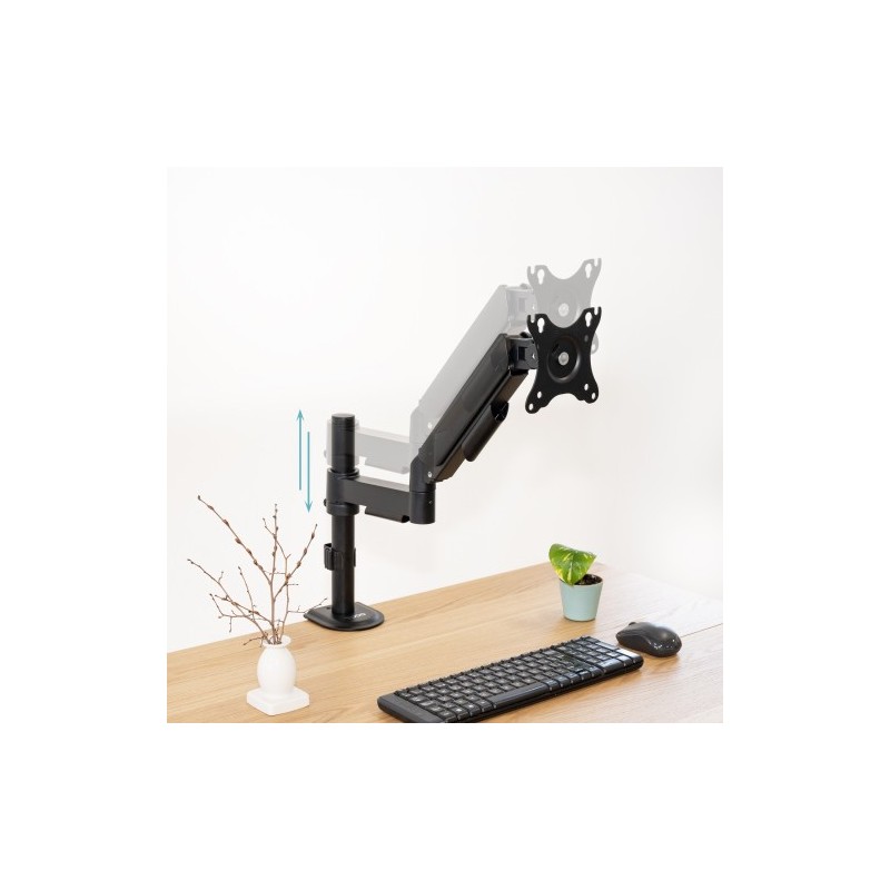 TooQ Soporte de Mesa para Pantallas 17”-32”, Color Negro