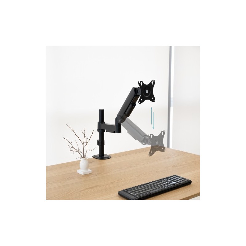 TooQ Soporte de Mesa para Pantallas 17”-32”, Color Negro