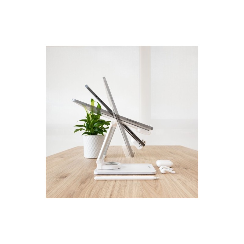 TooQ Soporte de Sobremesa Ajustable para Móvil o Tablet de hasta 12,9”