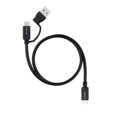 Nanocable 10.01.4802 cable USB USB 3.2 Gen 2 (3.1 Gen 2) 2 m USB A/USB C USB C 10 Gbit/s 60 W Negro