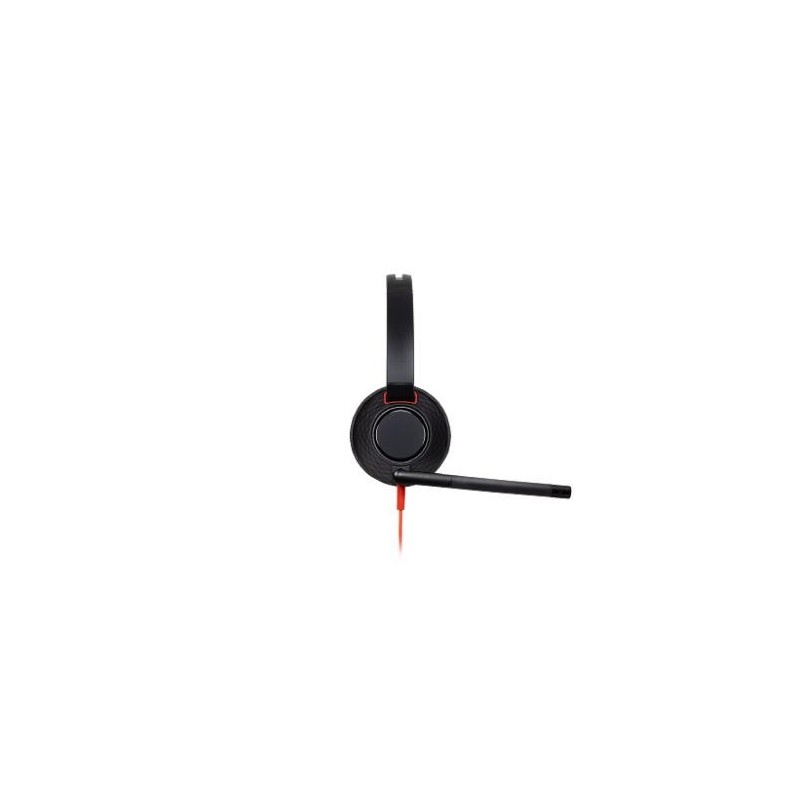 HP Poly Auriculares Poly Blackwire 5210 monaural USB-C + conector de 3,5 mm + adaptador USB-C/A