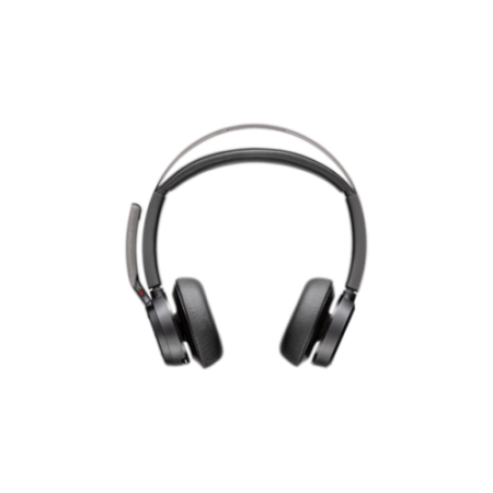 HP Poly Auriculares Poly Voyager Focus 2 USB-C-C con certificación Microsoft Teams + adaptador USB-C/A + base de carga
