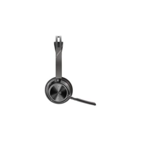 HP Poly Auriculares Poly Voyager Focus 2 USB-C-C con certificación Microsoft Teams + adaptador USB-C/A + base de carga