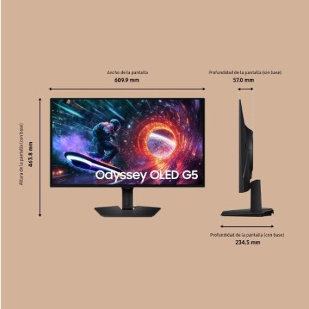 SAMSUNG MONITOR IT LS27FG500SUXEN (G50SF)/OLED/2,560 x 1,440/180HZ /FLAT /16:9