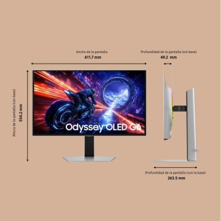 SAMSUNG MONITOR IT LS27FG602SUXEN (G60SF) /OLED / 2,560 x 1,440/ 500Hz /N/A /16:9 /HAS