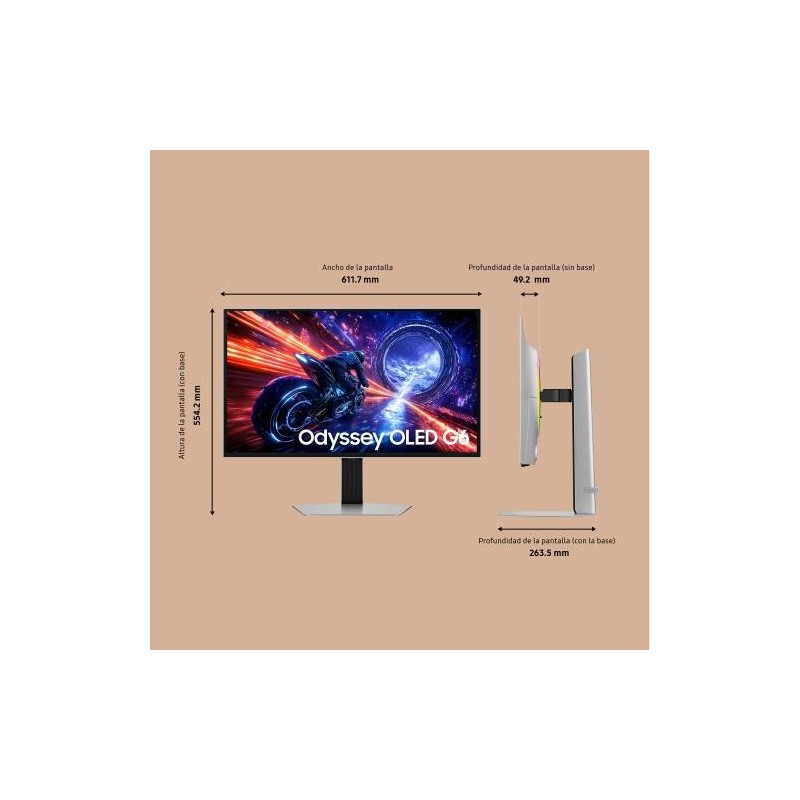 SAMSUNG MONITOR IT LS27FG602SUXEN (G60SF) /OLED / 2,560 x 1,440/ 500Hz /N/A /16:9 /HAS