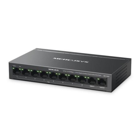 MERCUSYS MS110CP 8-PORT 10/100MBPS + 2-PORT GIGABIT DESKTOP SWITCH WITH 8-PORT POE+
